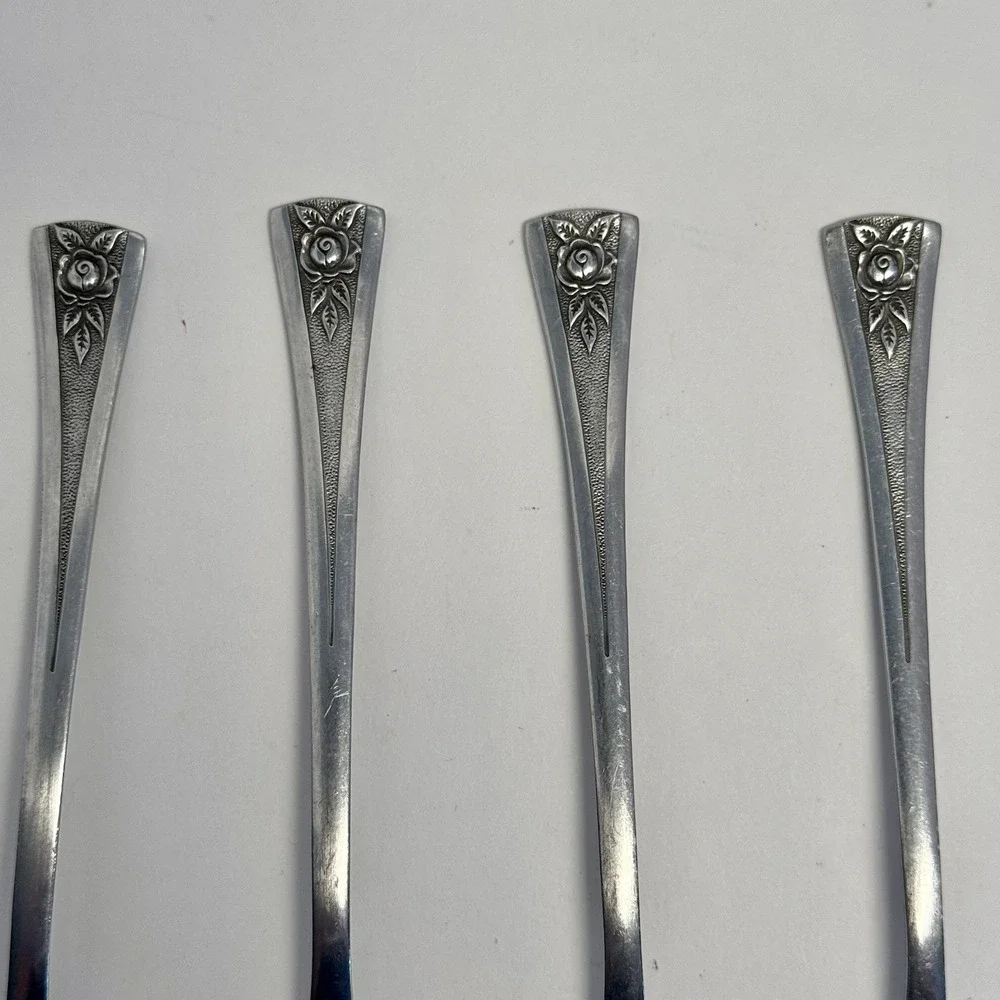 Oneida Northland Pasadena Sugar Spoons Set of‎ 4 Stainless Korea Flatware